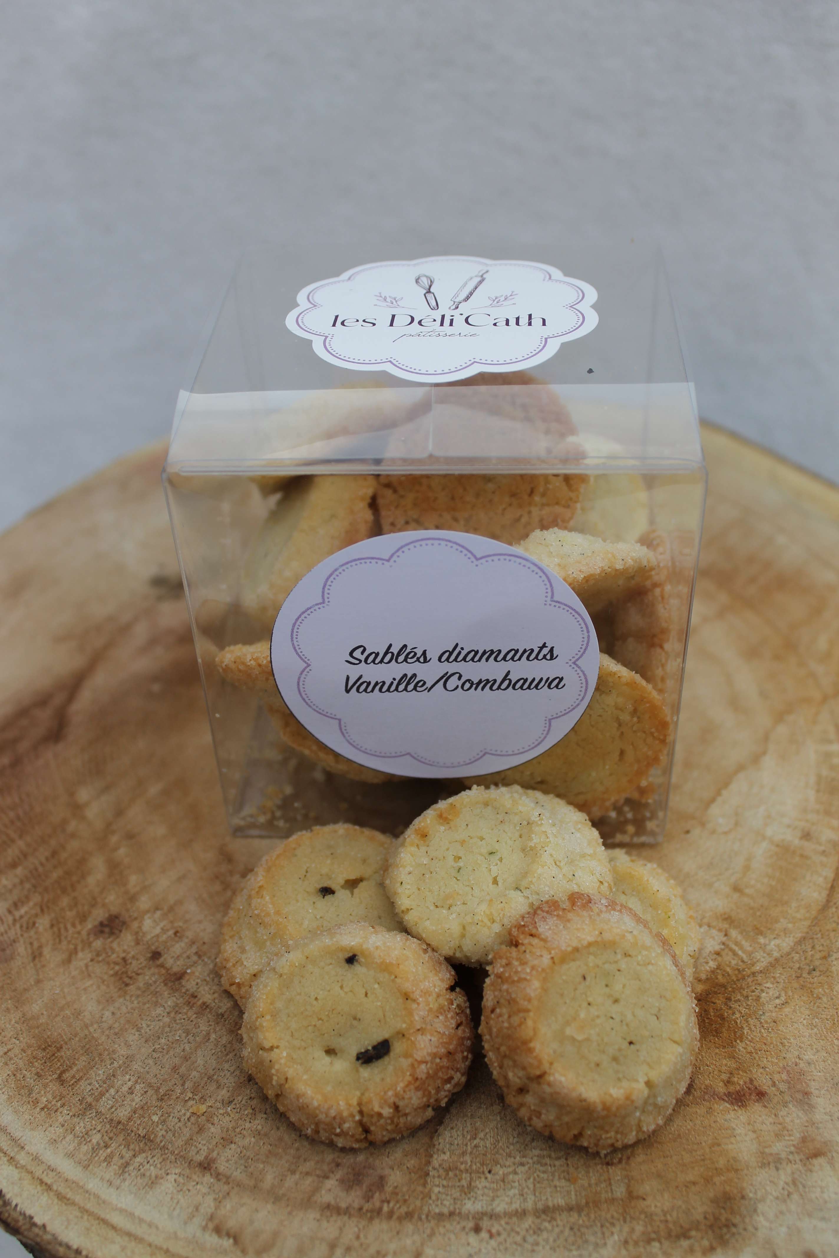 photo Sablés diamants vanille/combawa